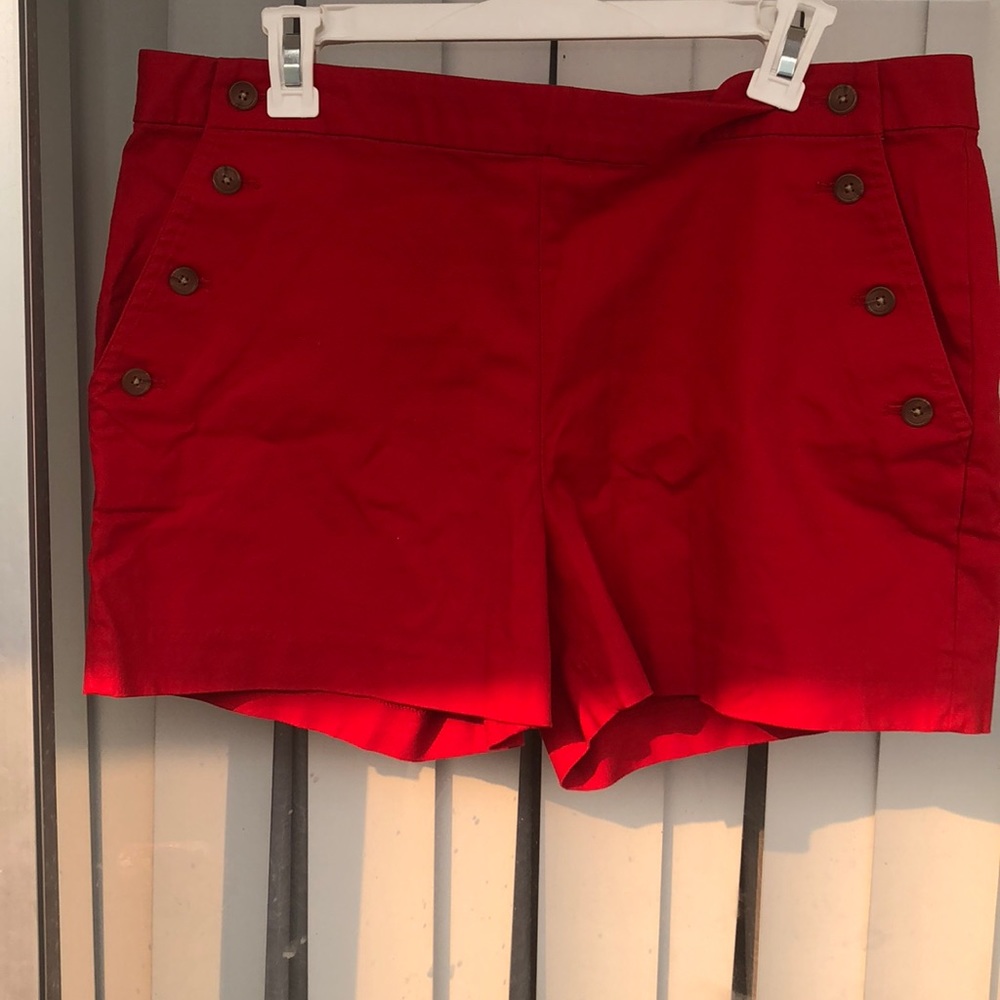 Banana Republic Factory red shorts.